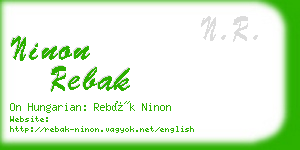 ninon rebak business card